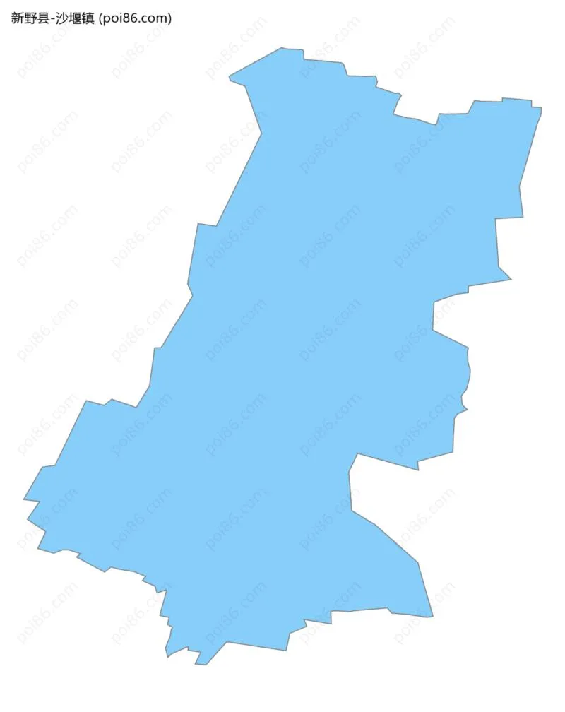 沙堰镇边界地图