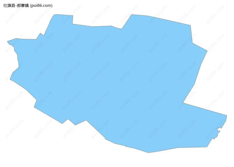 郝寨镇边界地图