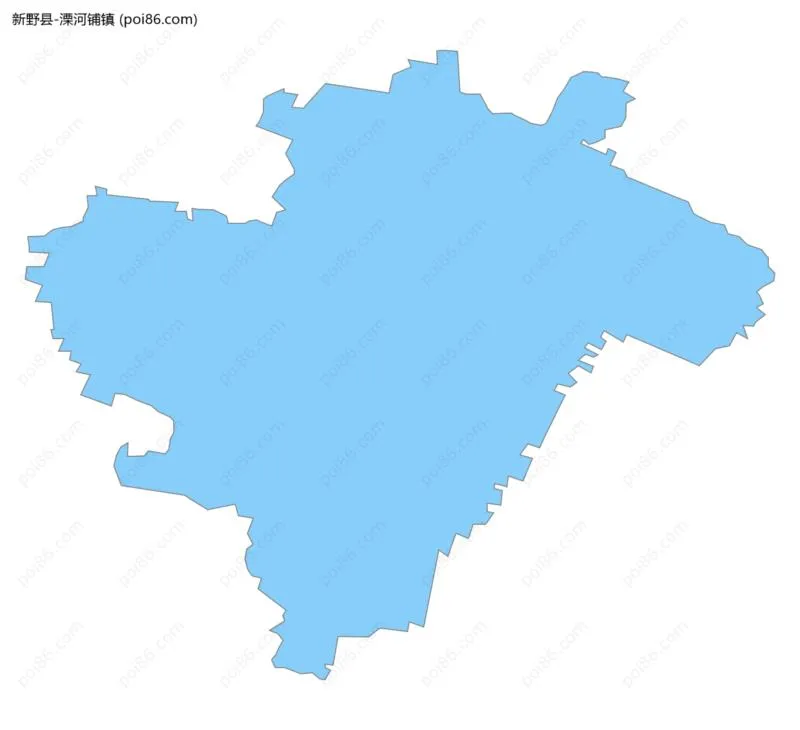 溧河铺镇边界地图