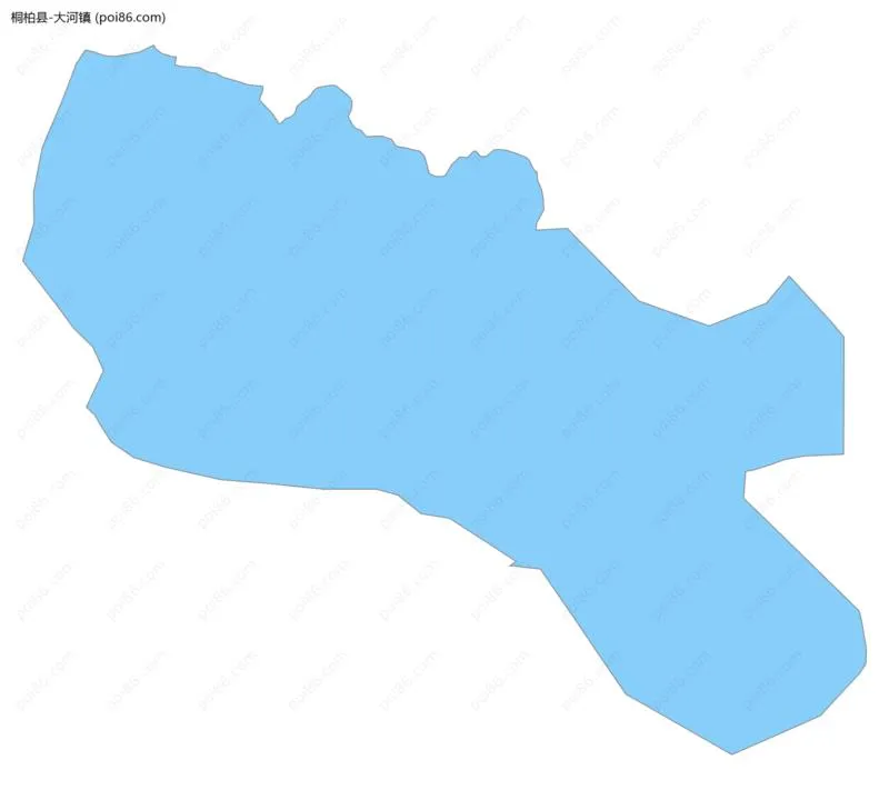 大河镇边界地图