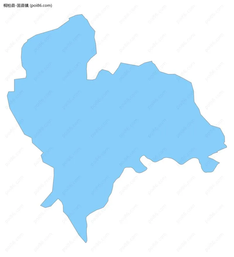 固县镇边界地图