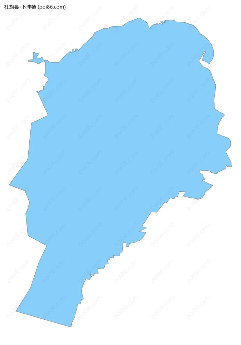 下洼镇边界地图