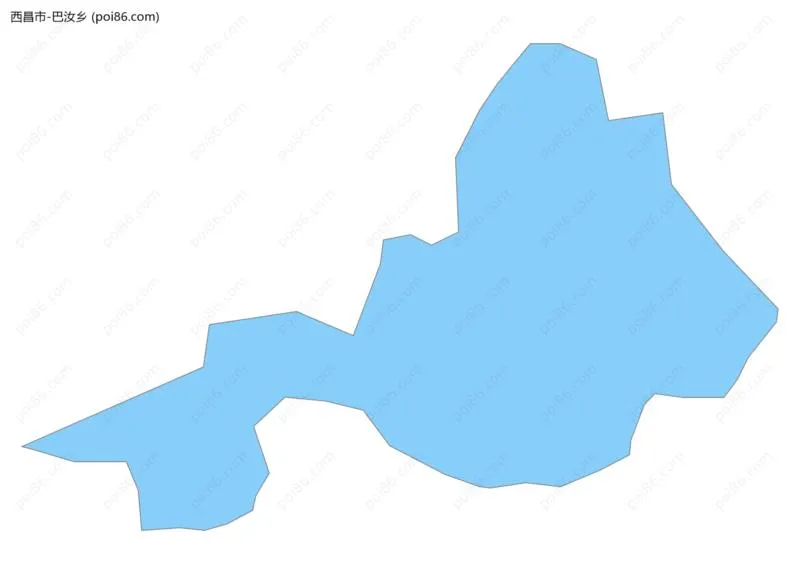 巴汝乡边界地图
