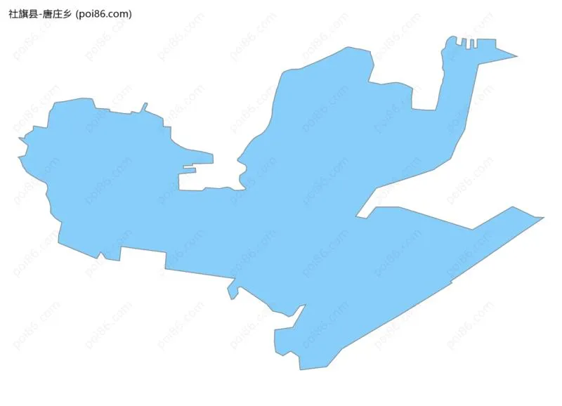 唐庄乡边界地图