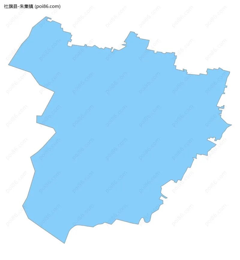朱集镇边界地图