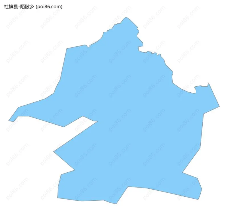 陌陂乡边界地图