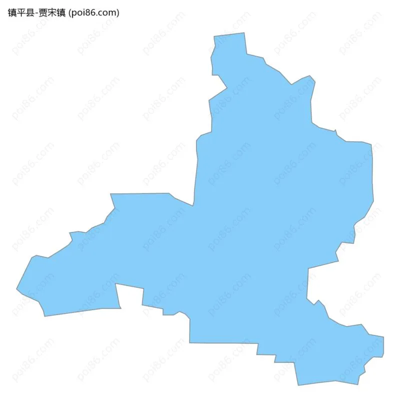 贾宋镇边界地图