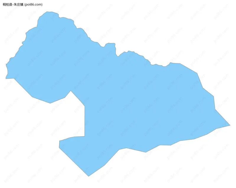 朱庄镇边界地图