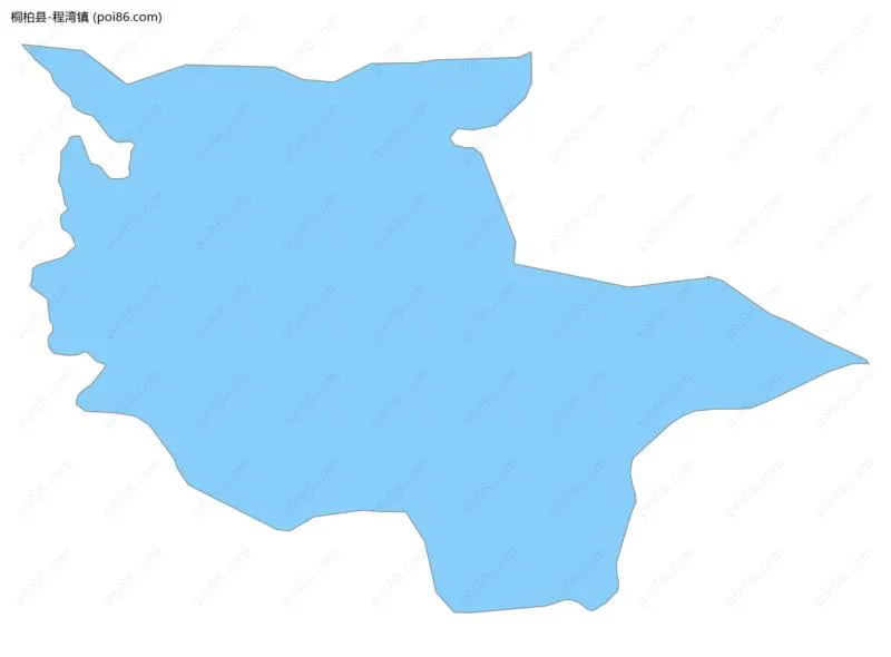 程湾镇边界地图