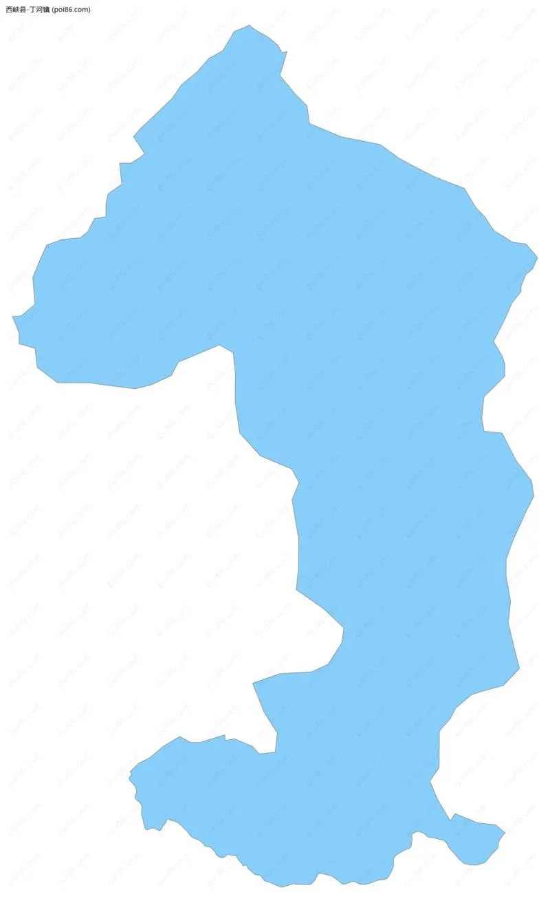 丁河镇边界地图