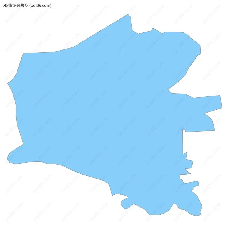 裴营乡边界地图