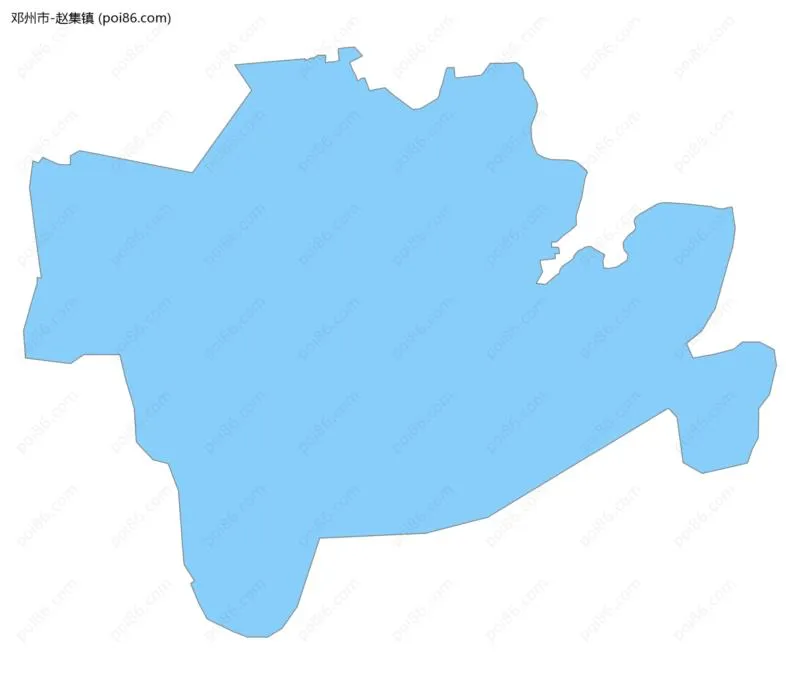 赵集镇边界地图