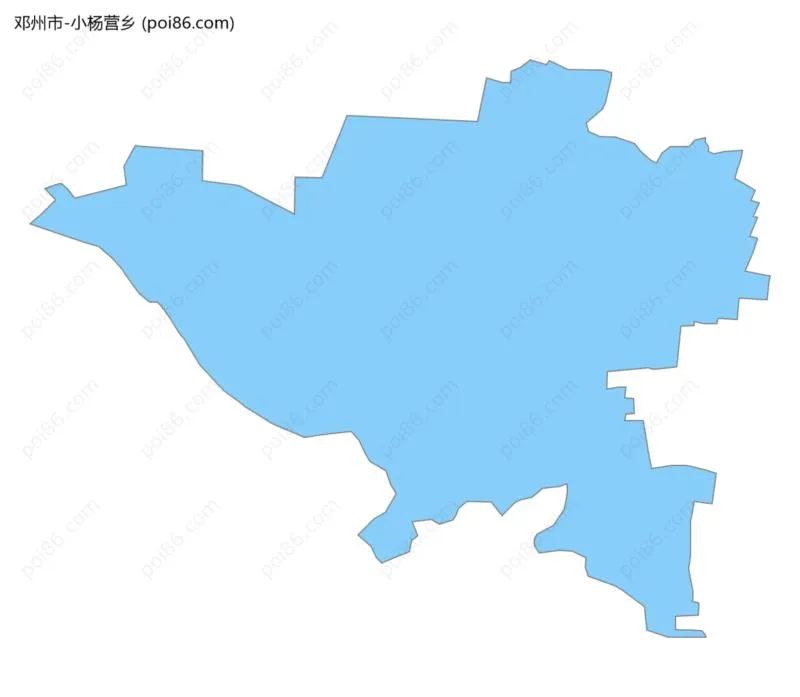小杨营乡边界地图