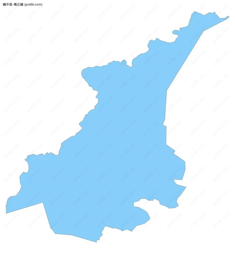 高丘镇边界地图