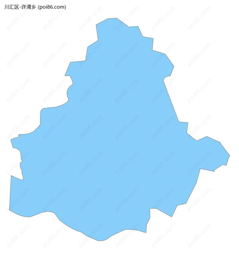 许湾乡边界地图