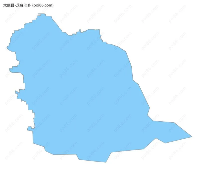 芝麻洼乡边界地图