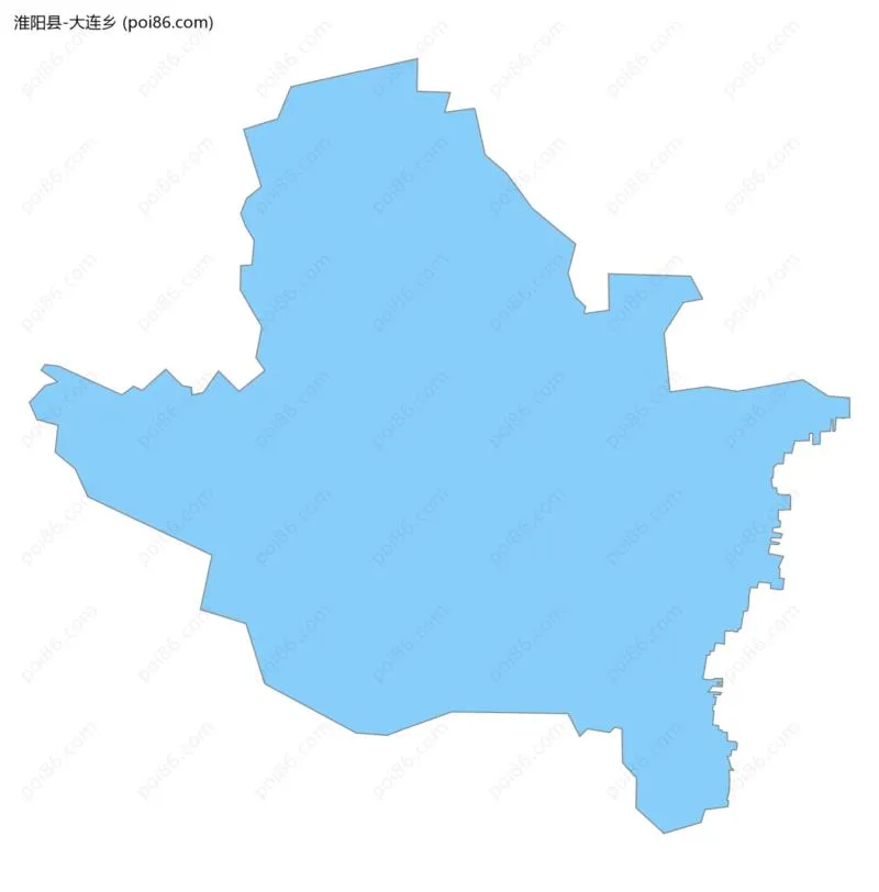 大连乡边界地图