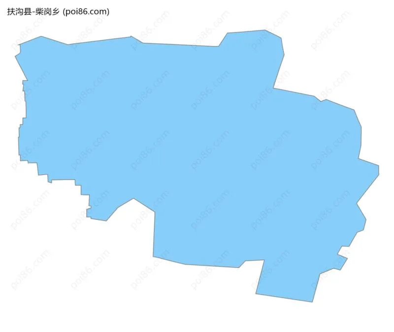 柴岗乡边界地图