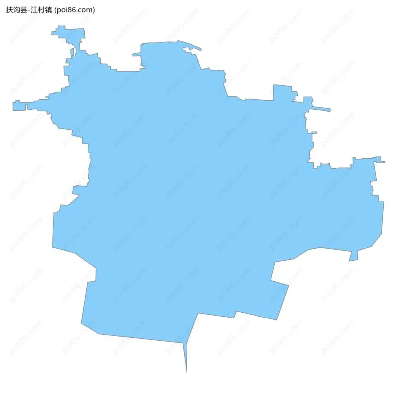 江村镇边界地图