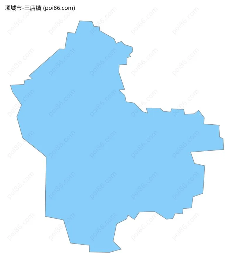 三店镇边界地图