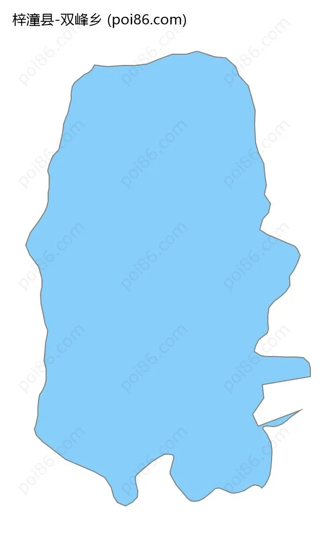 双峰乡边界地图