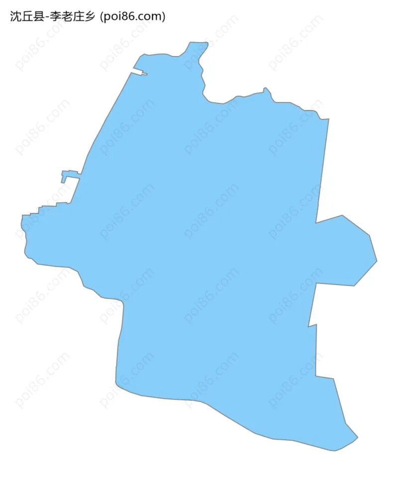 李老庄乡边界地图