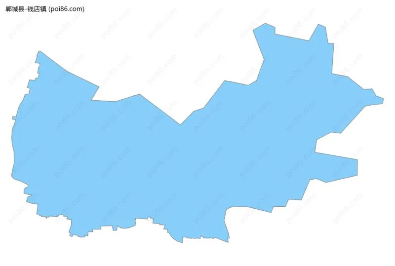 钱店镇边界地图