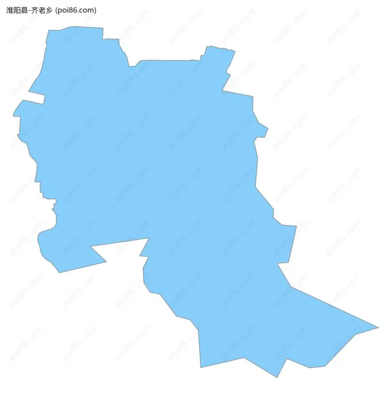 齐老乡边界地图