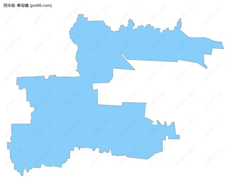 奉母镇边界地图