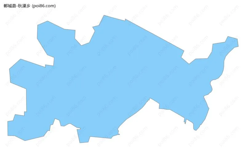 秋渠乡边界地图