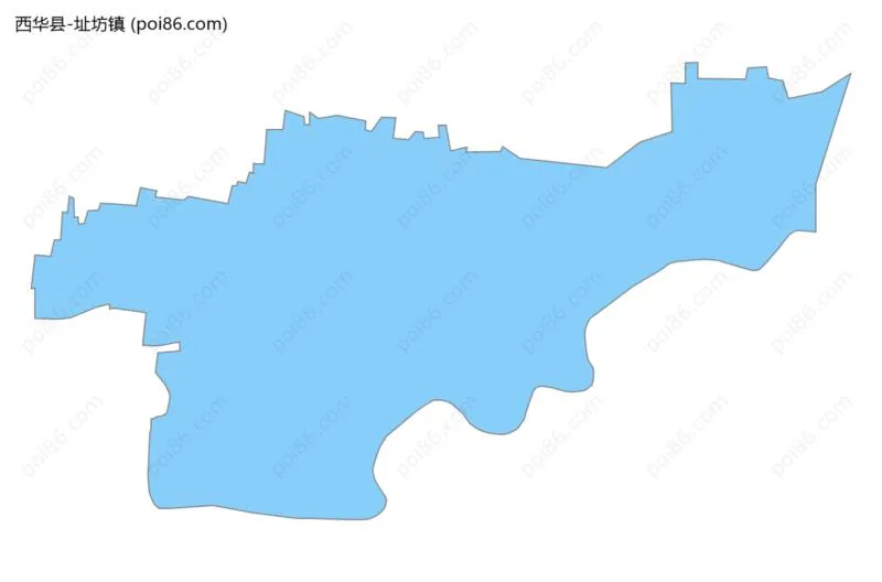 址坊镇边界地图