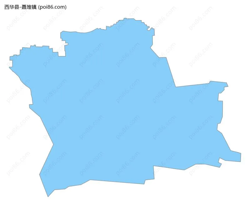 聂堆镇边界地图