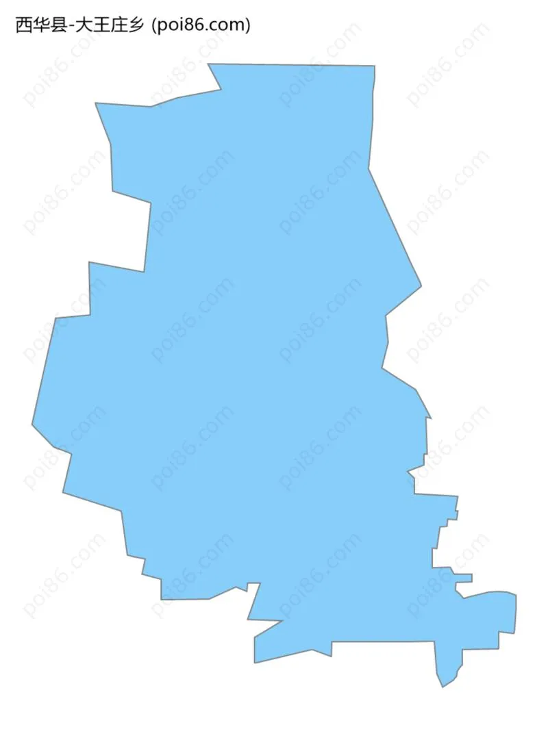 大王庄乡边界地图