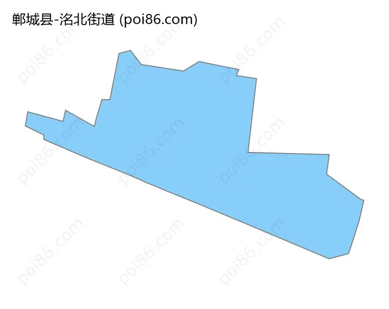 洺北街道边界地图