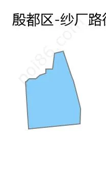 纱厂路街道边界地图