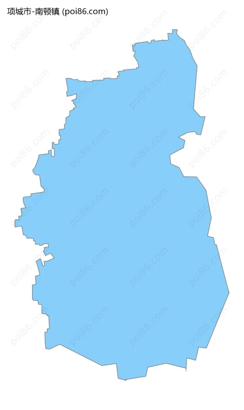 南顿镇边界地图
