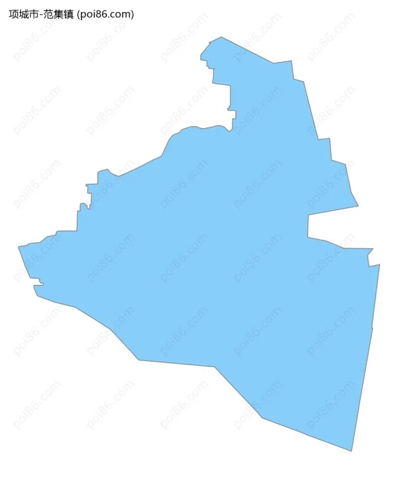 范集镇边界地图