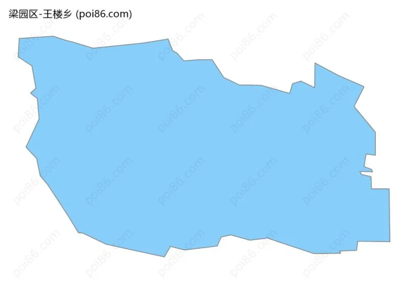 王楼乡边界地图