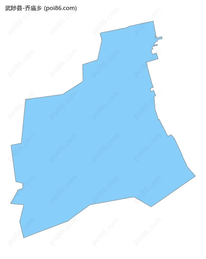 乔庙乡边界地图