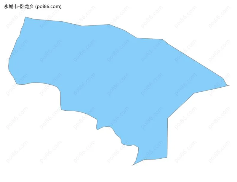 卧龙乡边界地图