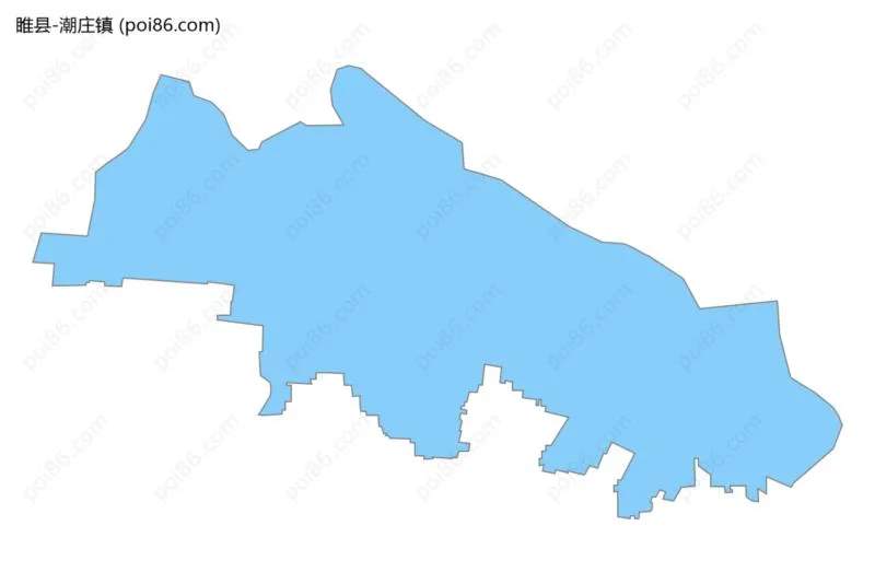 潮庄镇边界地图