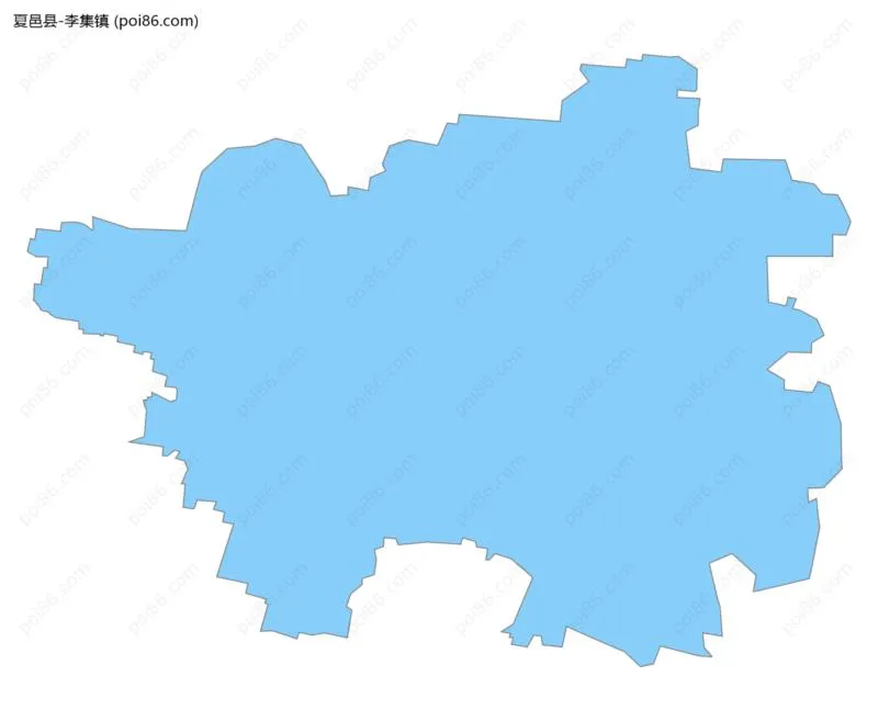 李集镇边界地图