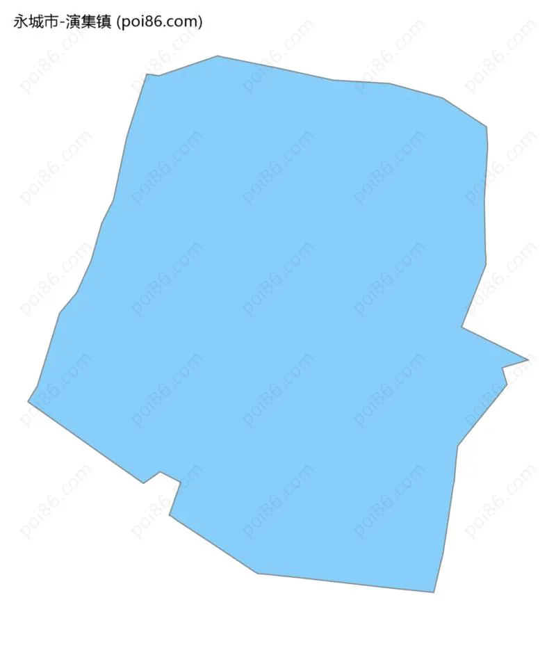 演集镇边界地图