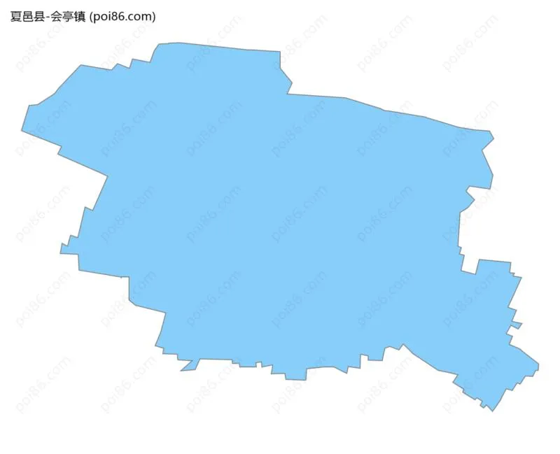 会亭镇边界地图