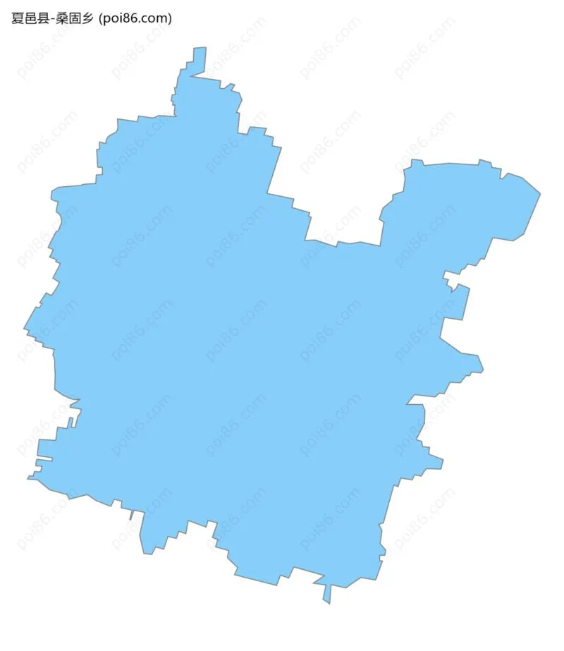 桑固乡边界地图