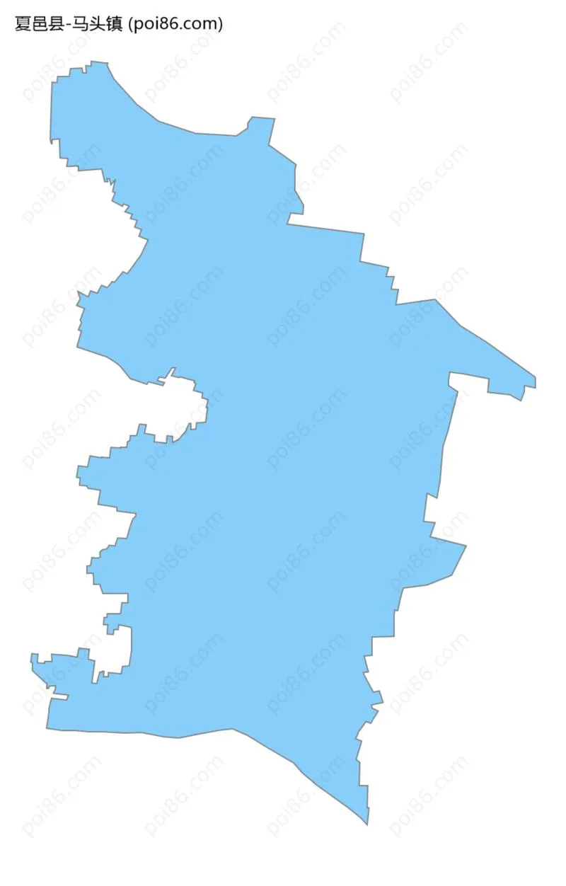 马头镇边界地图