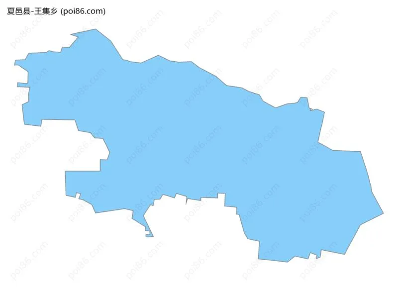 王集乡边界地图