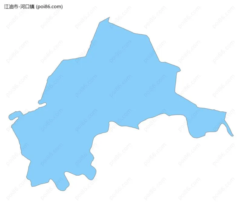 河口镇边界地图