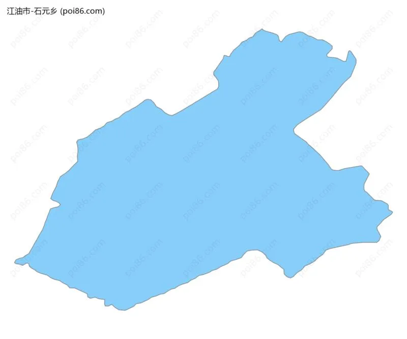 石元乡边界地图