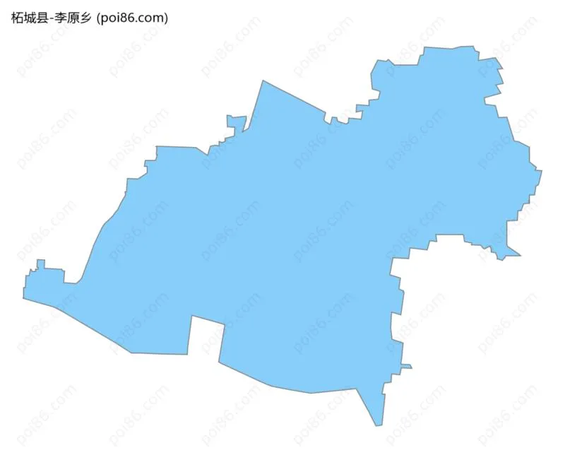 李原乡边界地图